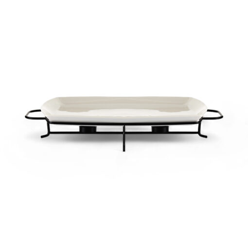 Rectangular Serving Platter with Stand (W46cm) - Image 2