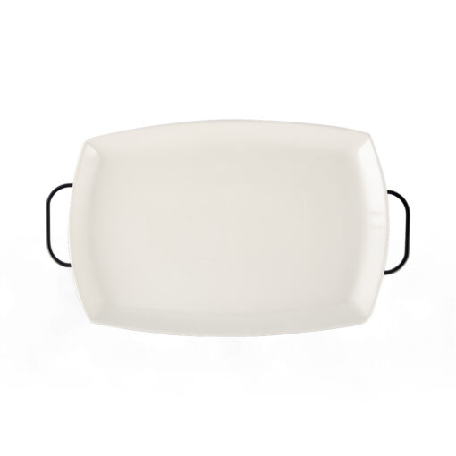 Rectangular Serving Platter with Stand (W46cm) - Image 3