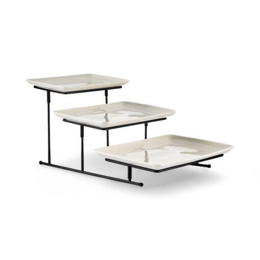 3 Tier Serving Platter with Stand (W47.3)