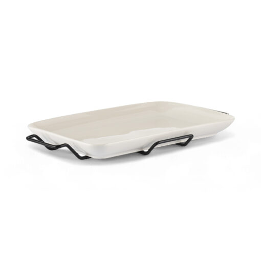 Rectangular Serving Platter with Stand (W45.5cm)