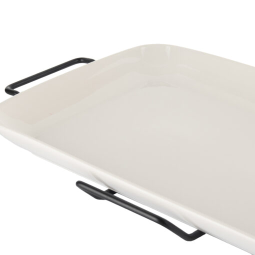 Rectangular Serving Platter with Stand (W45.5cm) - Image 6
