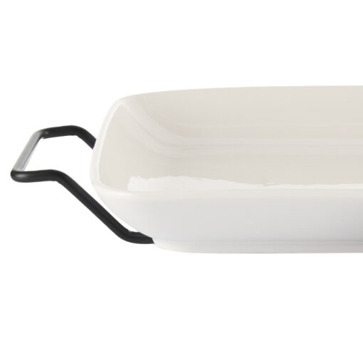 Rectangular Serving Platter with Stand (W45.5cm) - Image 7