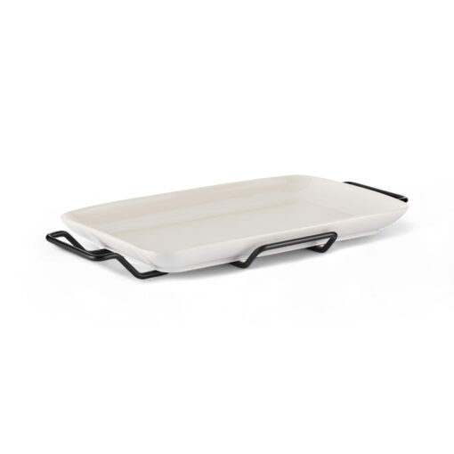 Rectangular Serving Platter with Stand (W40.5cm)
