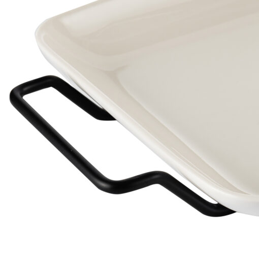 Rectangular Serving Platter with Stand (W40.5cm) - Image 7