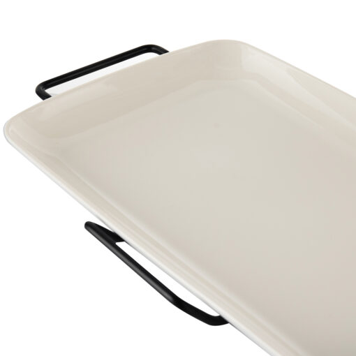 Rectangular Serving Platter with Stand (W40.5cm) - Image 9