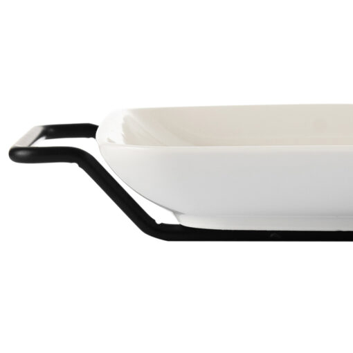 Rectangular Serving Platter with Stand (W40.5cm) - Image 10