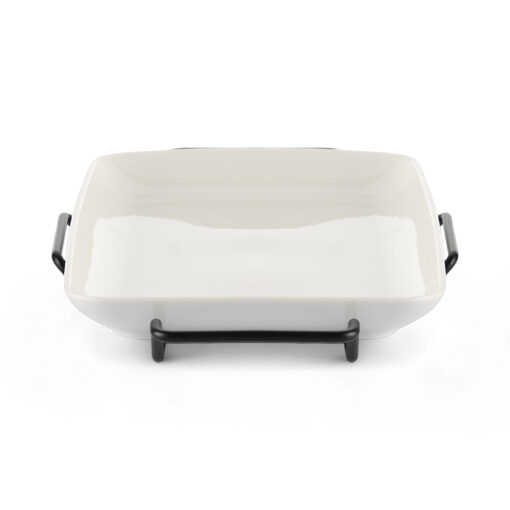 Rectangular Serving Platter with Stand (W40.5cm) - Image 3