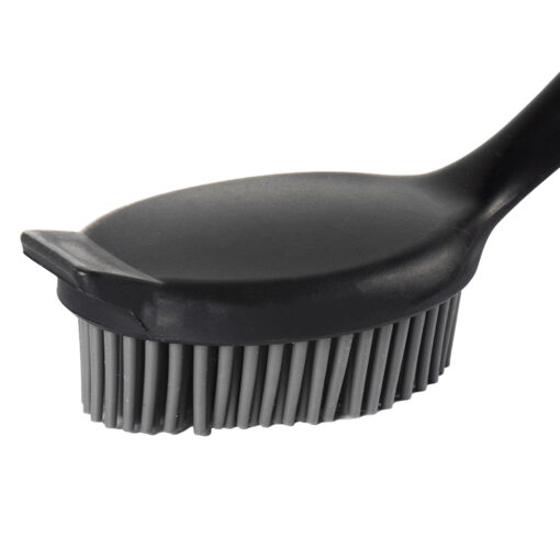 Dish Brush with TPR Bristle Bamboo Handle (H27cm) - Image 7
