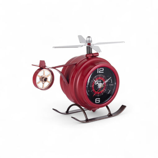 Helicopter Table Clock (H14.5cm) - Image 4