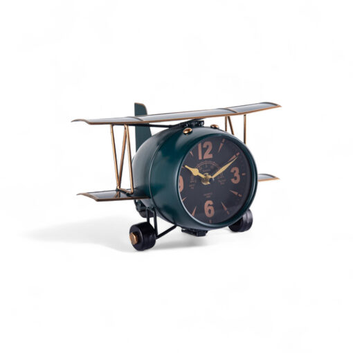 Aeroplane Table Clock (H15cm)