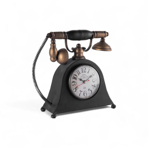 Telephone Table Clock (H24.5cm)