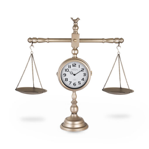 Balance Scale Table Clock (H71cm) - Image 4