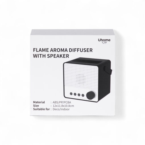 Uhome Flame Aroma Diffuser with Speaker (120ml) - Image 17