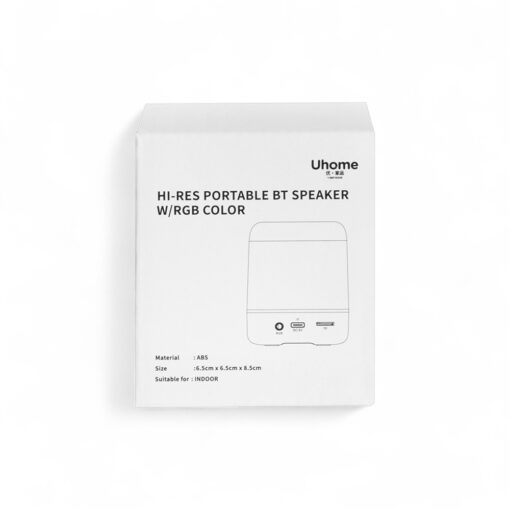 Uhome Hi-Res Portable Bluetooth Speaker with RGB Color - Image 21