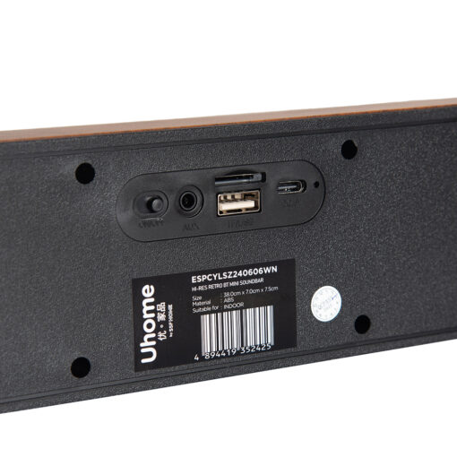 Uhome Hi-Res Retro Bluetooth Mini Soundbar - Image 12