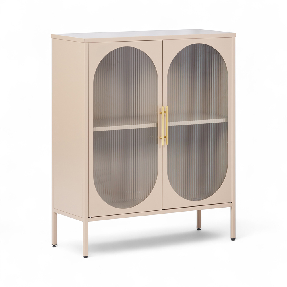 Ricca 2 Glass Doors Cabinet