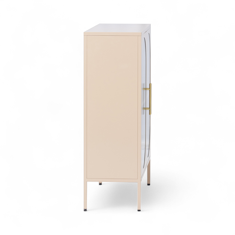 Ricca 2 Glass Doors Cabinet - Image 4