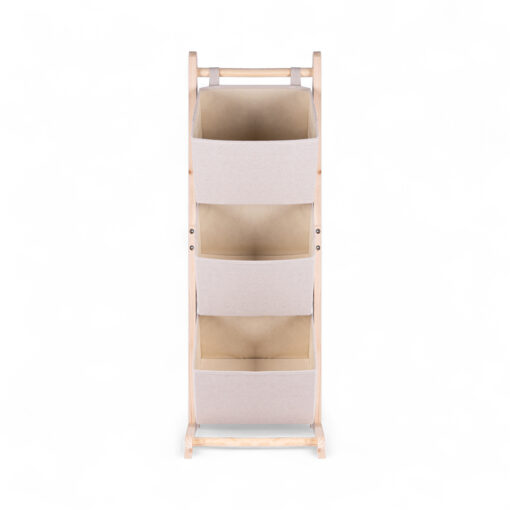 Nikita Wooden Storage Basket Rack (3 Tier) - Image 2