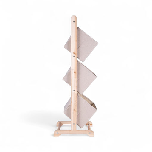 Nikita Wooden Storage Basket Rack (3 Tier) - Image 3