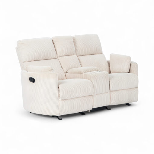Alessia 2 Seater Rocker Recliner Sofa with Console - Image 6
