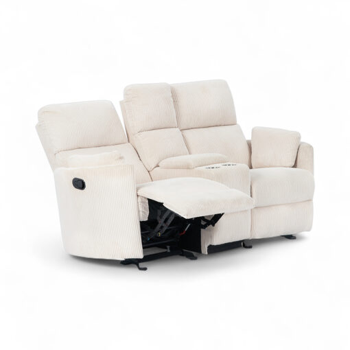 Alessia 2 Seater Rocker Recliner Sofa with Console - Image 2