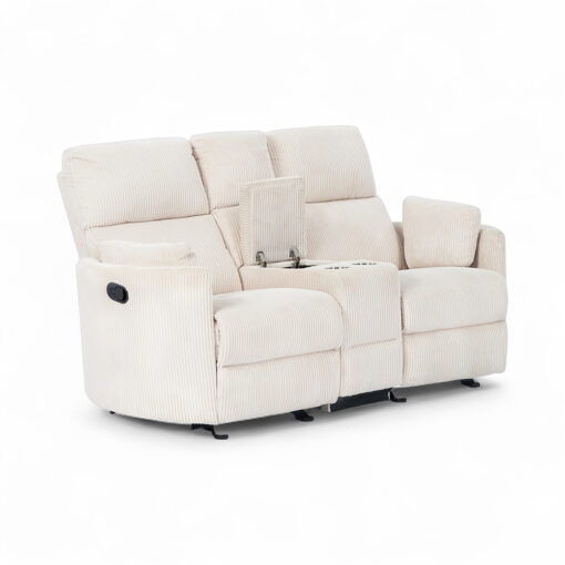 Alessia 2 Seater Rocker Recliner Sofa with Console - Image 7