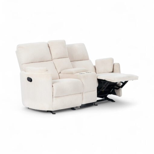 Alessia 2 Seater Rocker Recliner Sofa with Console - Image 3