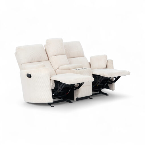 Alessia 2 Seater Rocker Recliner Sofa with Console - Image 4