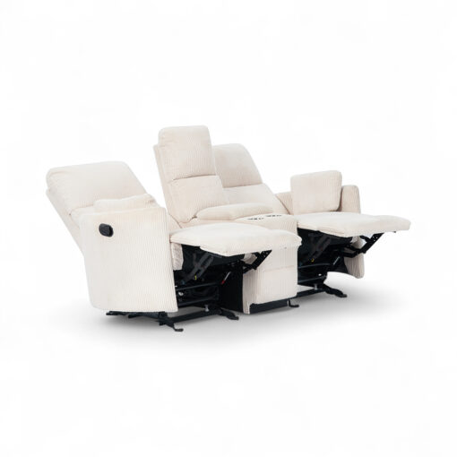Alessia 2 Seater Rocker Recliner Sofa with Console - Image 5