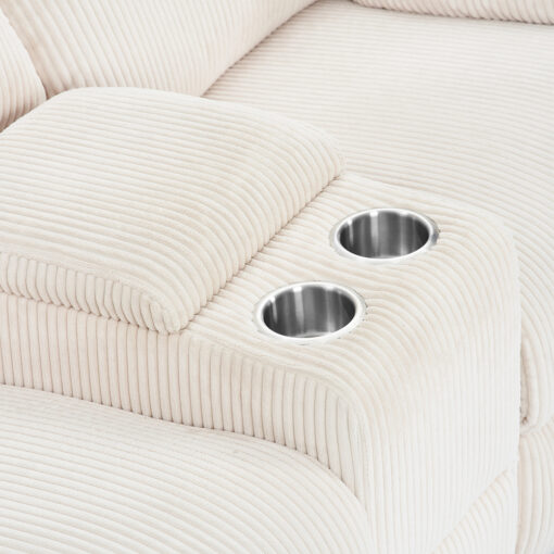 Alessia 2 Seater Rocker Recliner Sofa with Console - Image 15