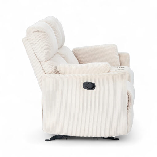 Alessia 2 Seater Rocker Recliner Sofa with Console - Image 8