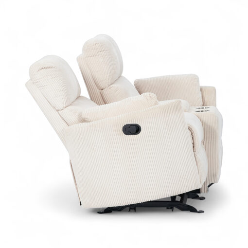 Alessia 2 Seater Rocker Recliner Sofa with Console - Image 10