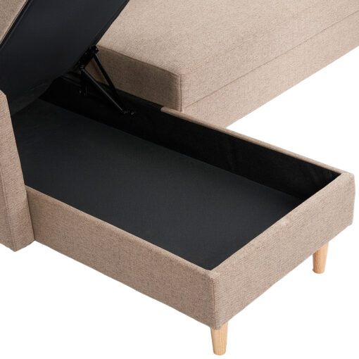 Agata Reversible L Shaped Sofa Bed - Image 15