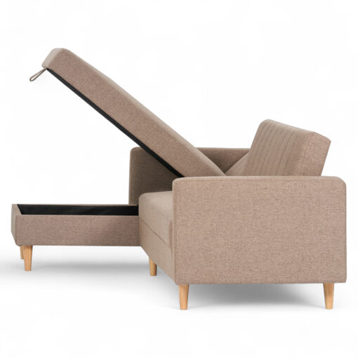 Agata Reversible L Shaped Sofa Bed - Image 8
