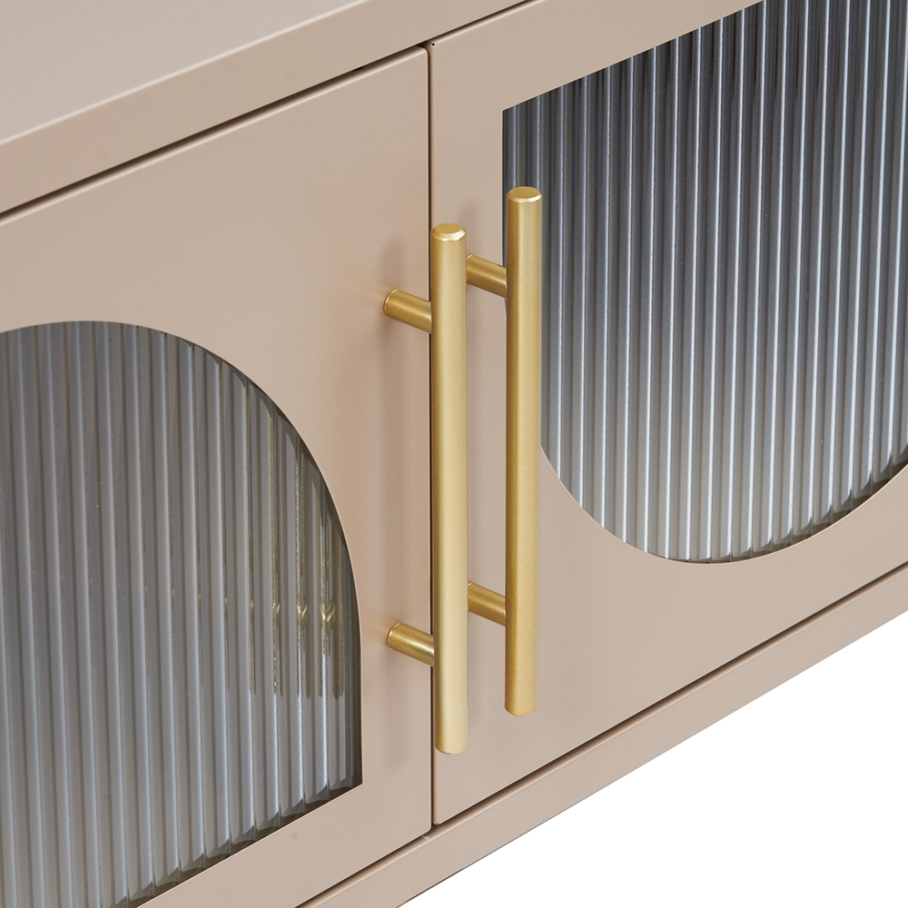 Ricca 4 Glass Doors TV Cabinet - Image 10