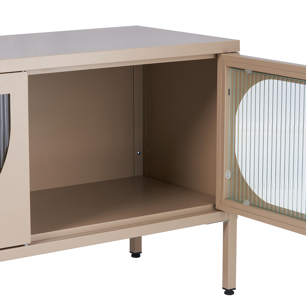 Ricca 4 Glass Doors TV Cabinet - Image 11