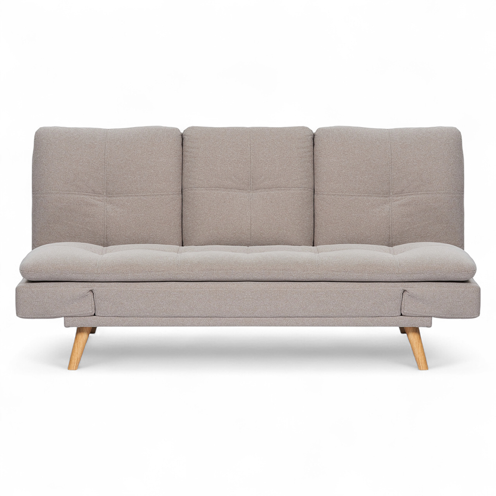Hugh 3 Seater Sofa Bed with Cup Holder
