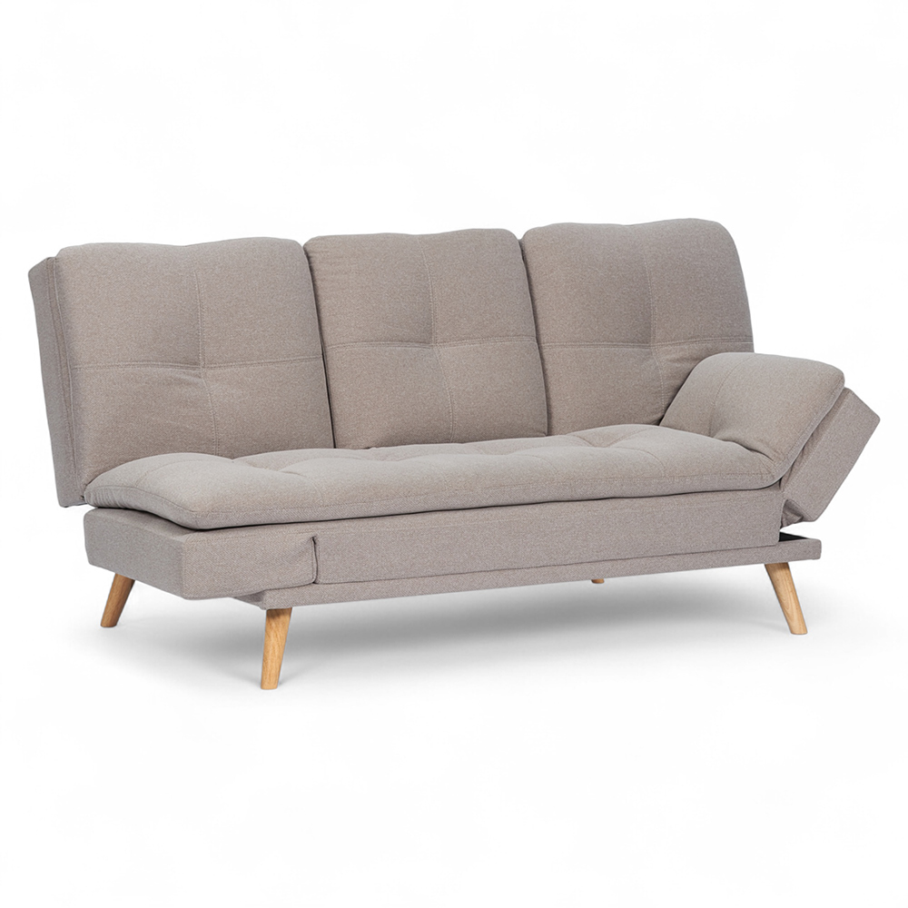 Hugh 3 Seater Sofa Bed with Cup Holder - Image 4
