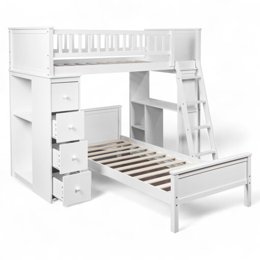 Carolee Single Bunk Bed with Storage Drawer