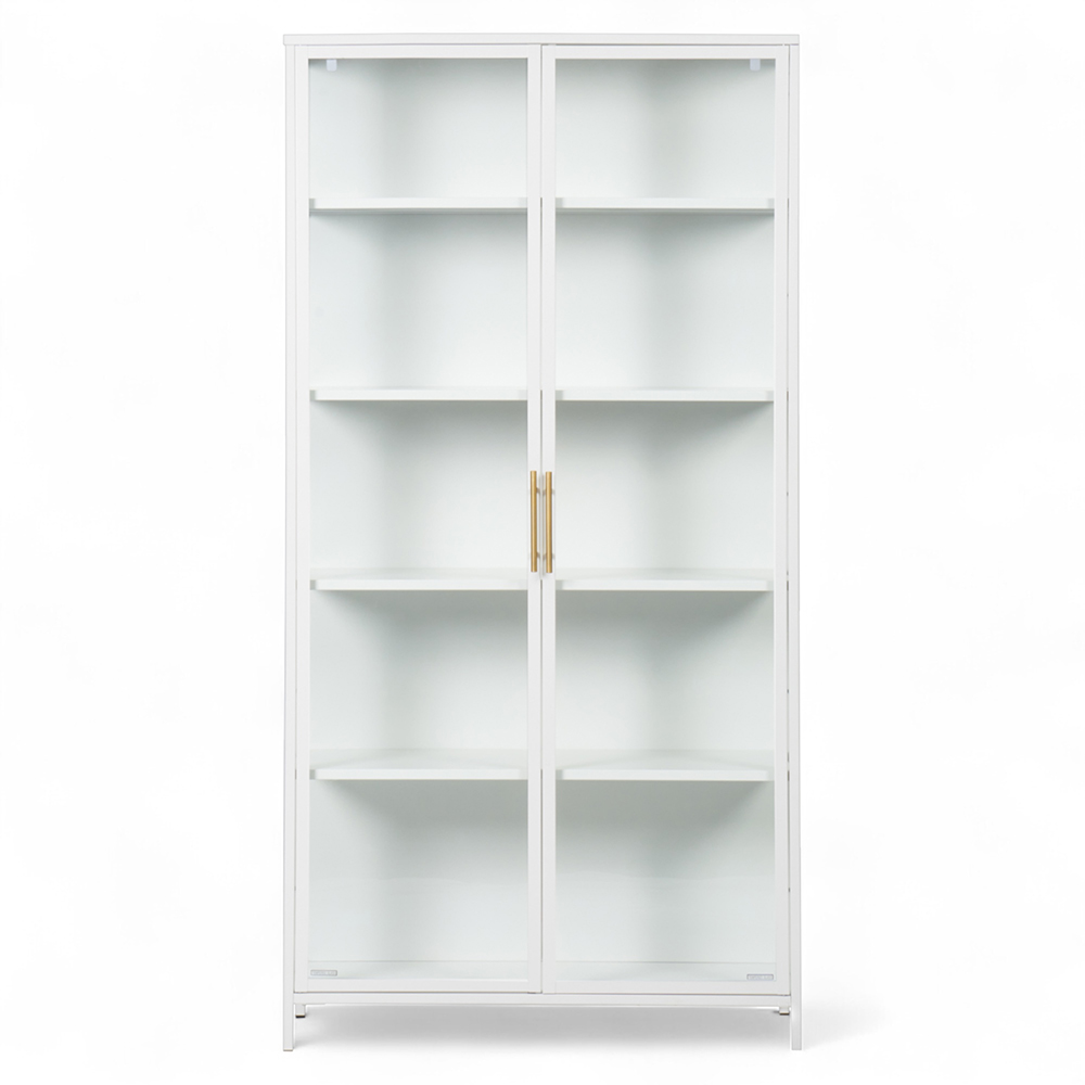 Nina Display Cabinet (5 Tier with 2 Glass Doors) - Image 2