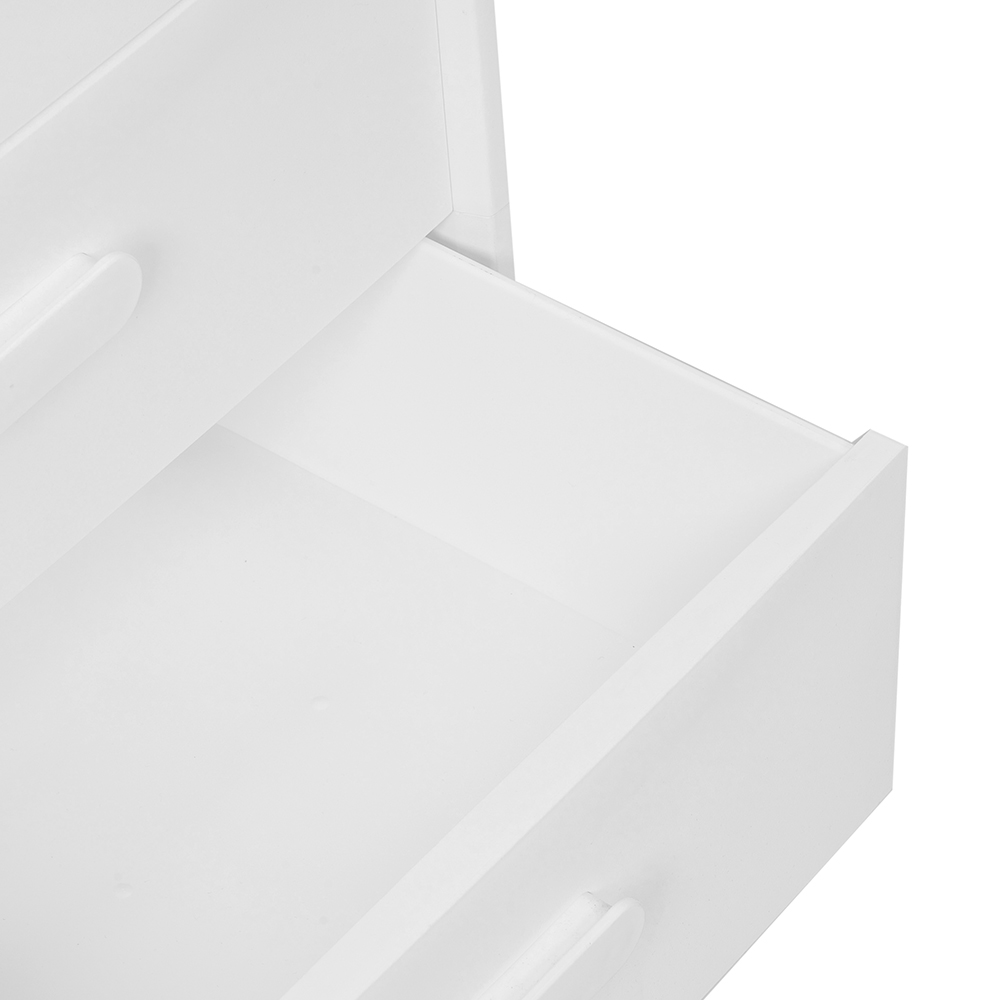 Diaz Bedside Table with Wheels (2 Drawers) - Image 7