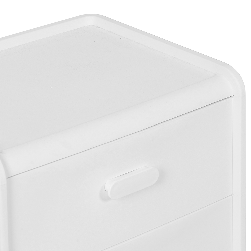 Diaz Bedside Table with Wheels (2 Drawers) - Image 8