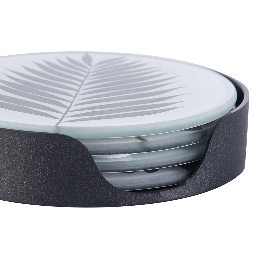 Glass Coaster with Felt Bottom (Set of 4) - Image 6