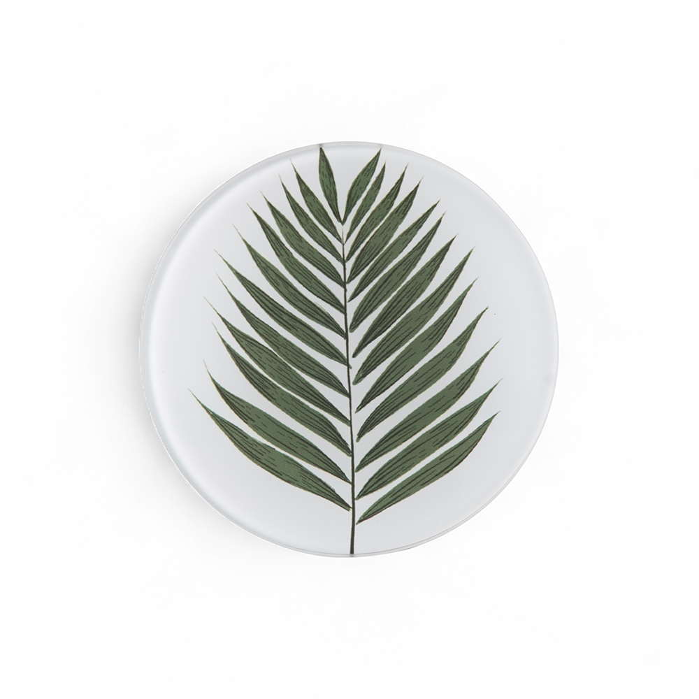 Glass Coaster with Felt Bottom (Set of 4) - Image 3