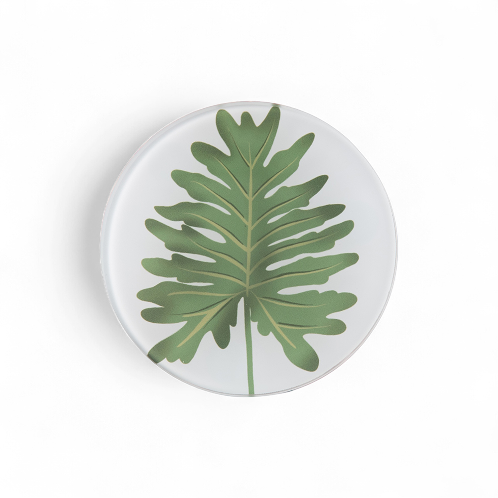 Glass Coaster with Felt Bottom (Set of 4) - Image 4