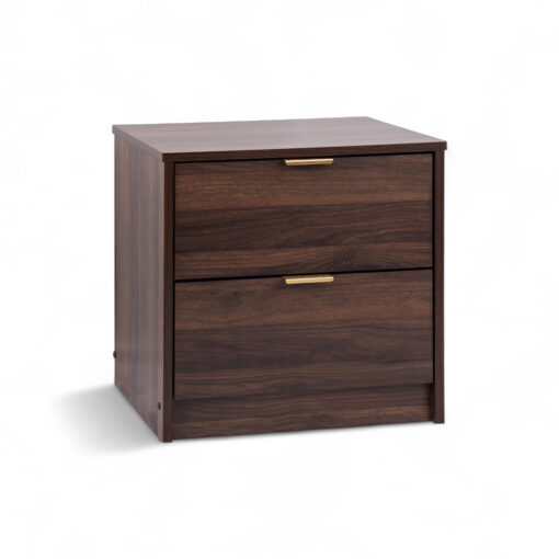 Mocha Lux 2 Drawer Pedestal