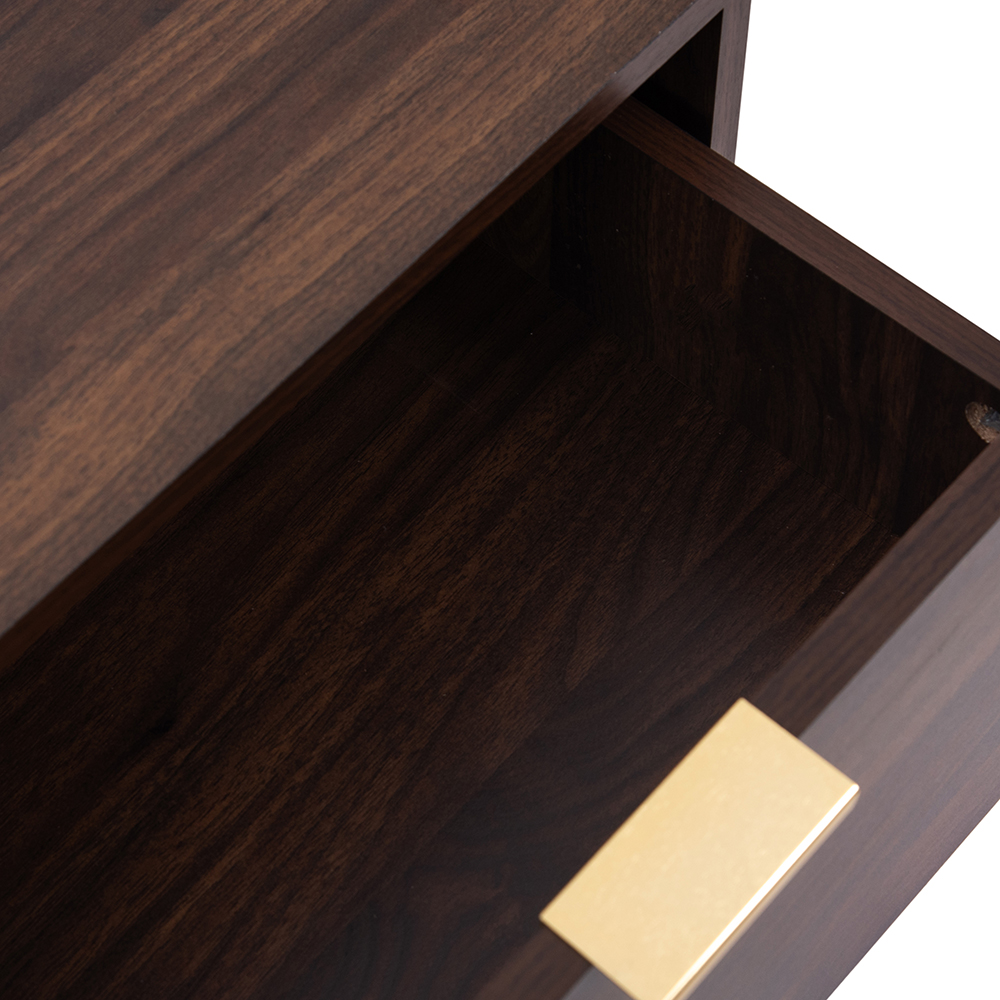 Mocha Lux 2 Drawer Pedestal - Image 6