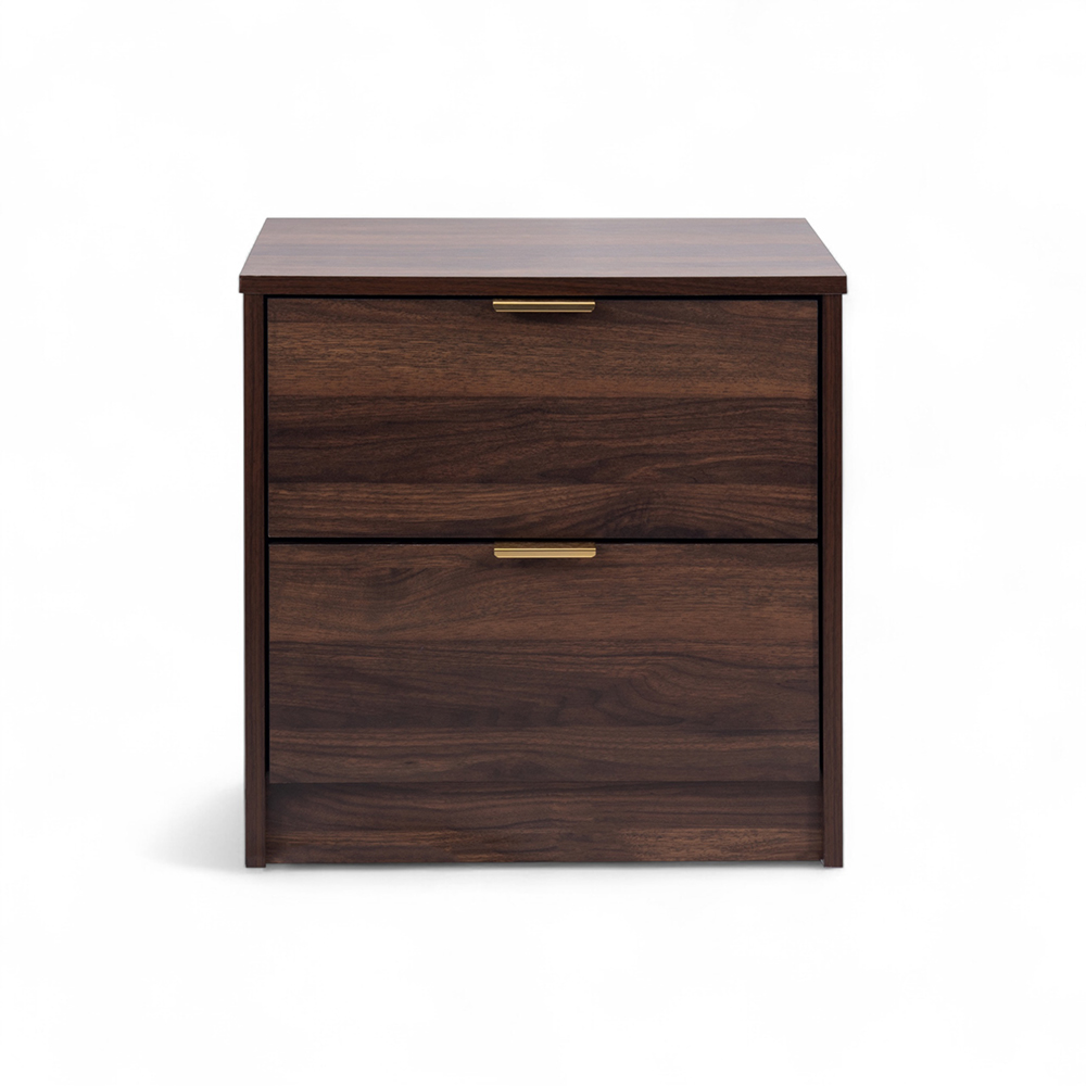 Mocha Lux 2 Drawer Pedestal - Image 3