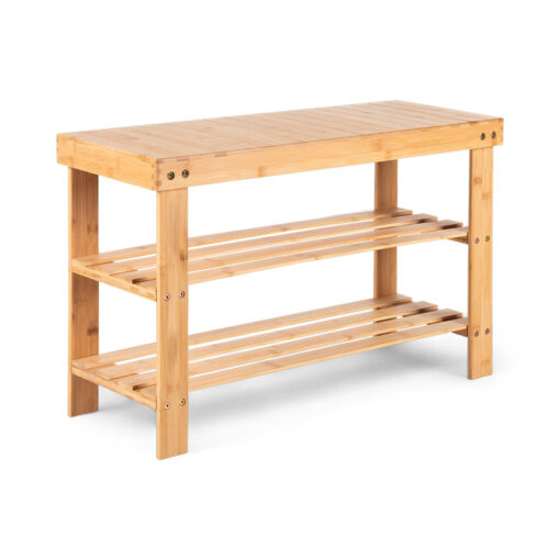 Haru Bamboo Bench with Shoe Storage