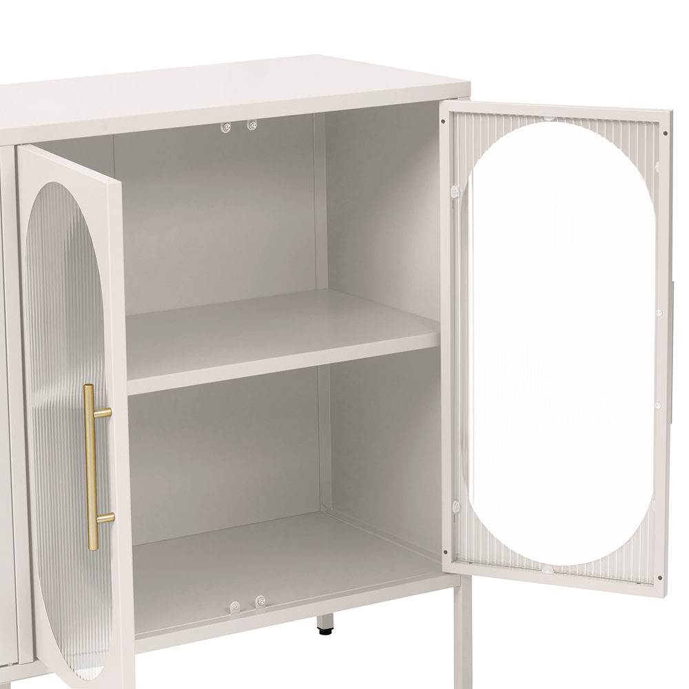 Nina 4 Glass Doors Cabinet - Image 11